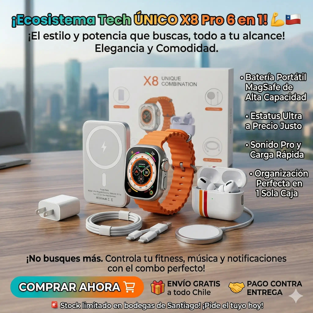 Set Inteligente X8 Ultra Pro 6 en 1: El Ecosistema Tecnológico Definitivo 🚀