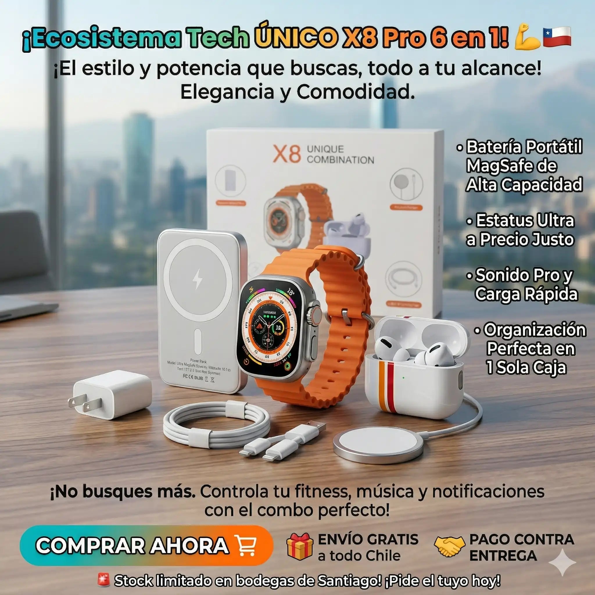 Set Inteligente X8 Ultra Pro 6 en 1: El Ecosistema Tecnológico Definitivo 🚀